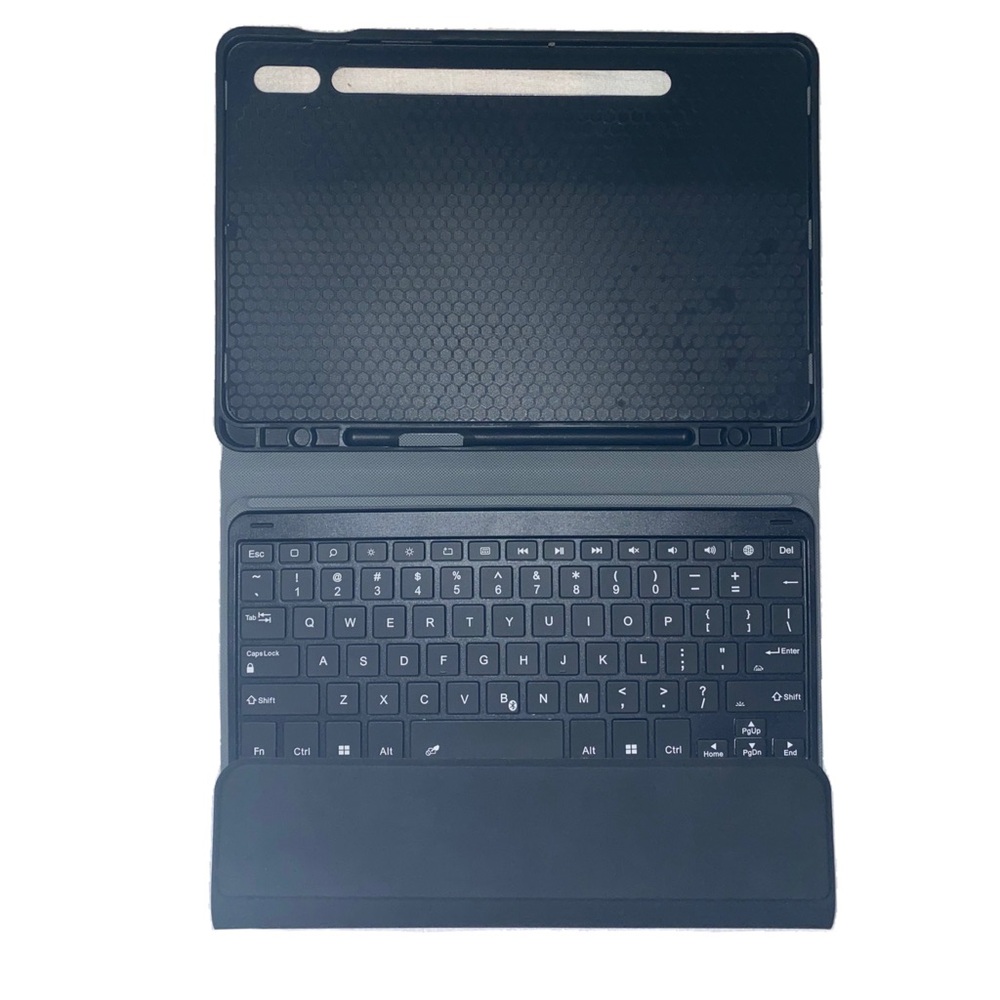 Stand Cover Case wBluetooth Keyboard for Samsung Galaxy Tab S8/S7 11”, Black